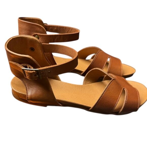 Miz Mooz Analise Ankle Strap Sandal Women Brandy Size EU 38 / US 7.5-8 - Picture 1 of 8
